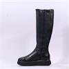 Wonders XFly Platform Long Boot - Black Leather